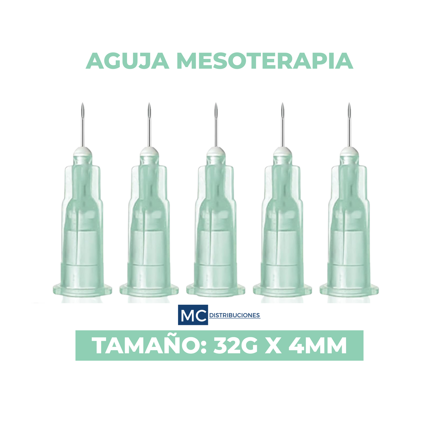 Aguja Mesoterapia 32G x4mm