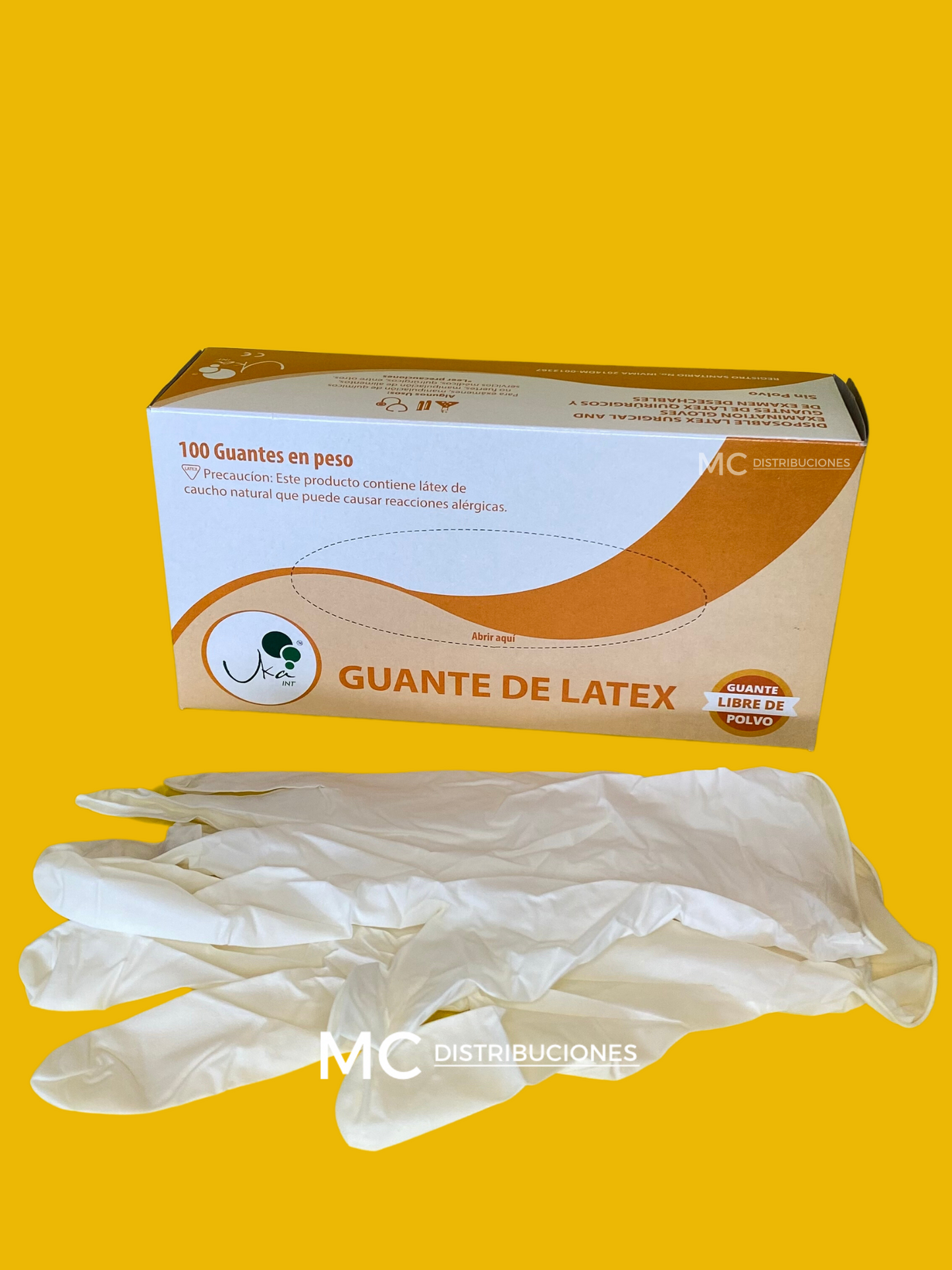 Guantes De Látex Examen Sin Polvo