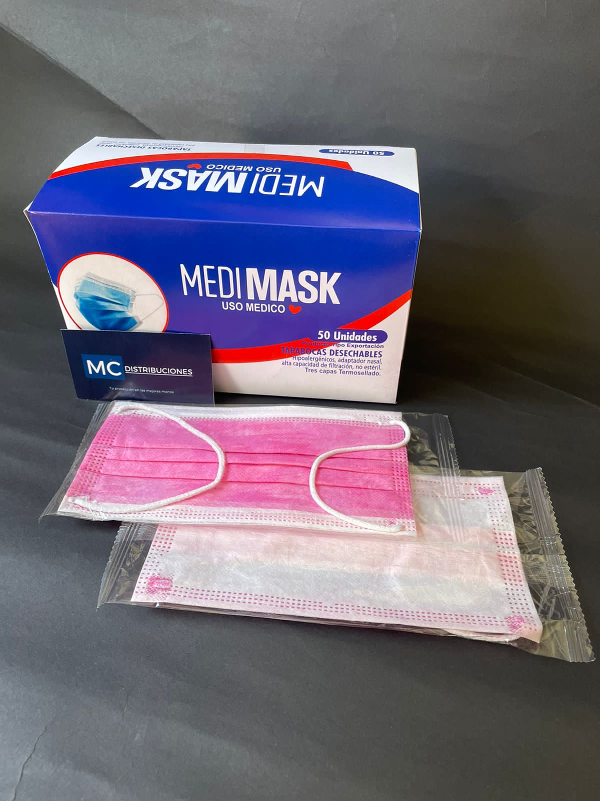 Tapabocas Mascarilla Termosellado Caja x 50 unidades