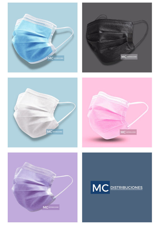 Tapabocas Mascarilla Termosellado Caja x 50 unidades