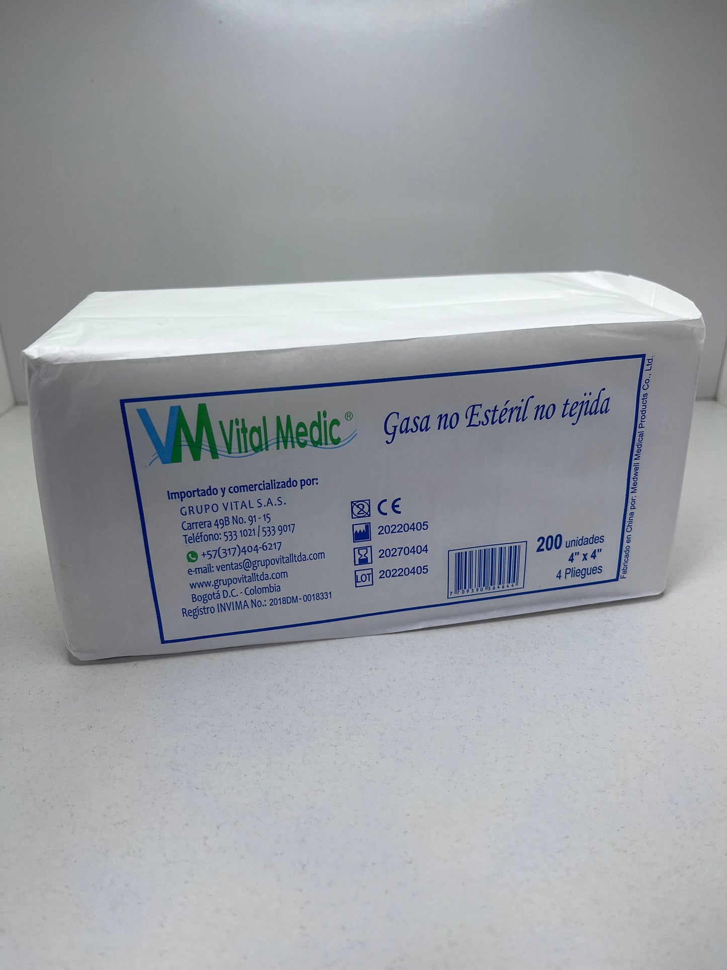 Gasa x200 No Tejida no estéril