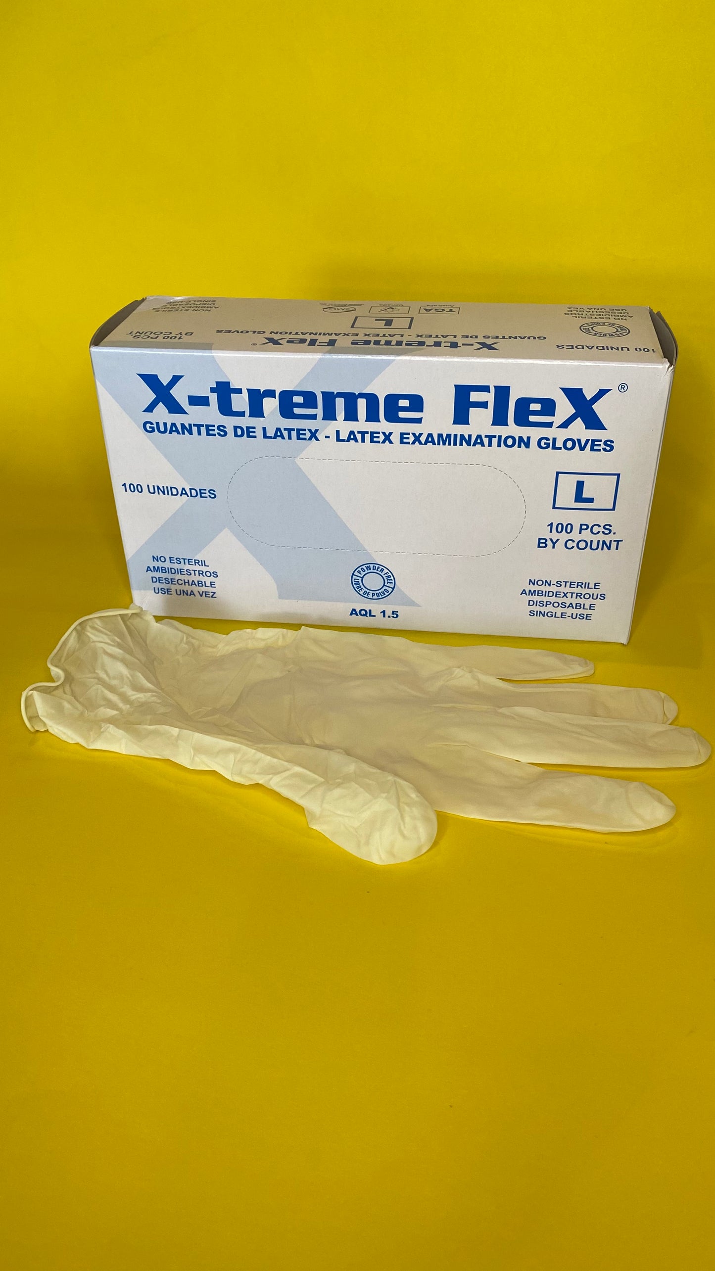 Guantes De Látex Examen Sin Polvo