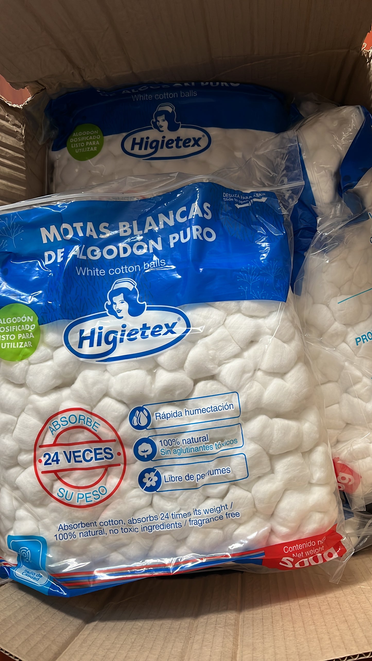 Algodón Torunda x 500G Higietex