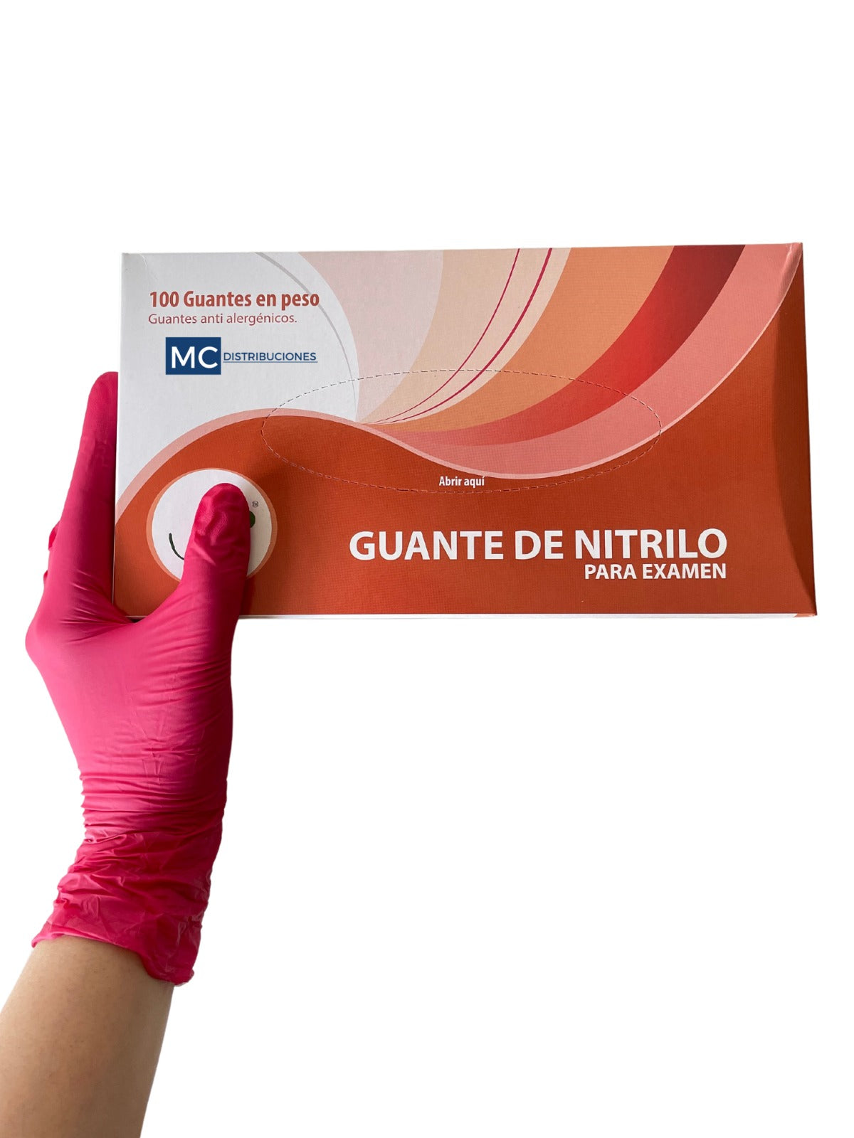 Guantes de Nitrilo Fucsia