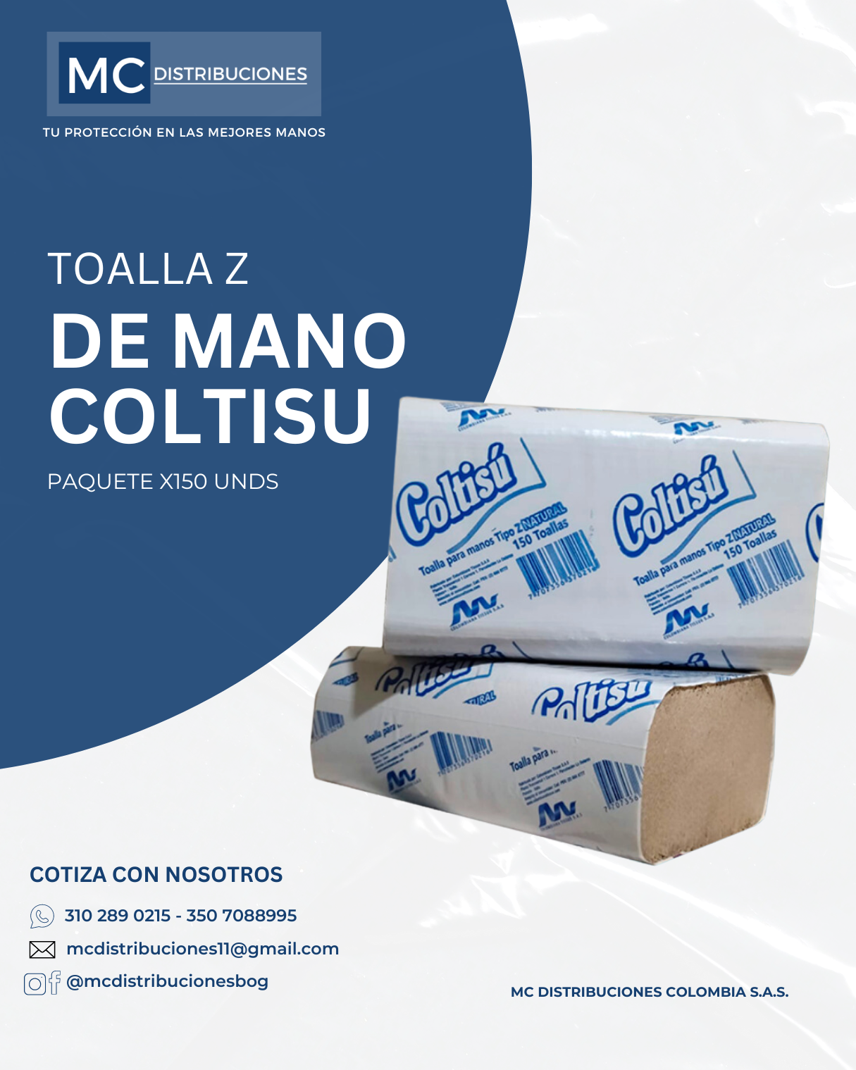 Toalla Para Manos De Papel En Z Coltisu