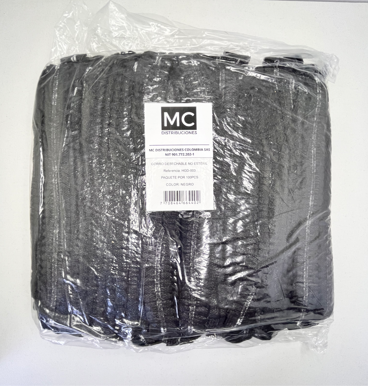 Gorro Oruga / Cofias Desechable x100 Unds