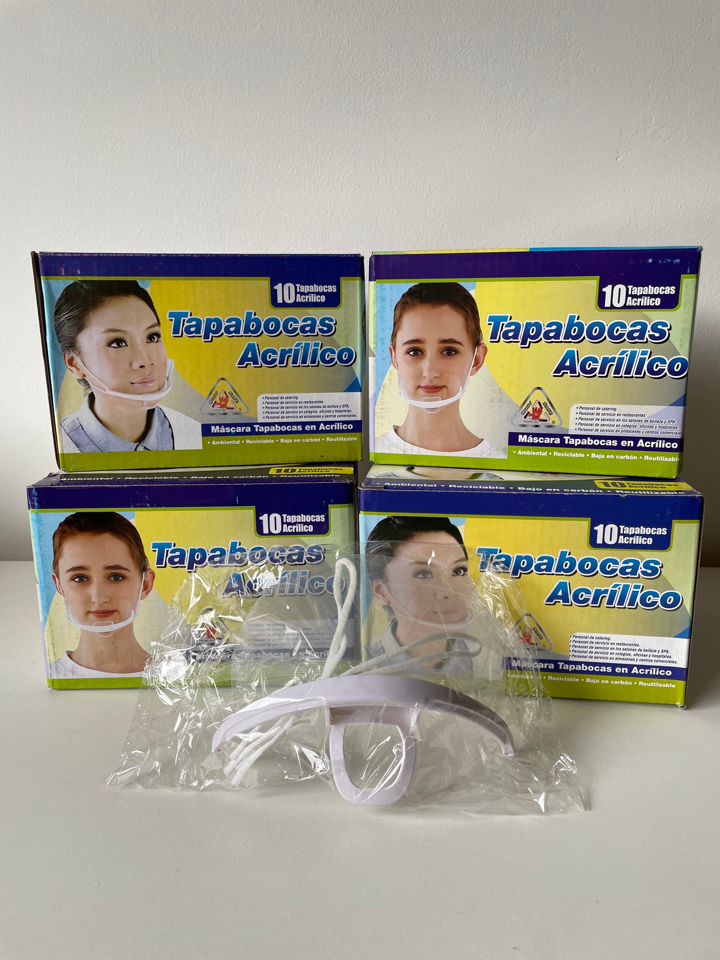 Tapabocas Acrílico X10 Unds