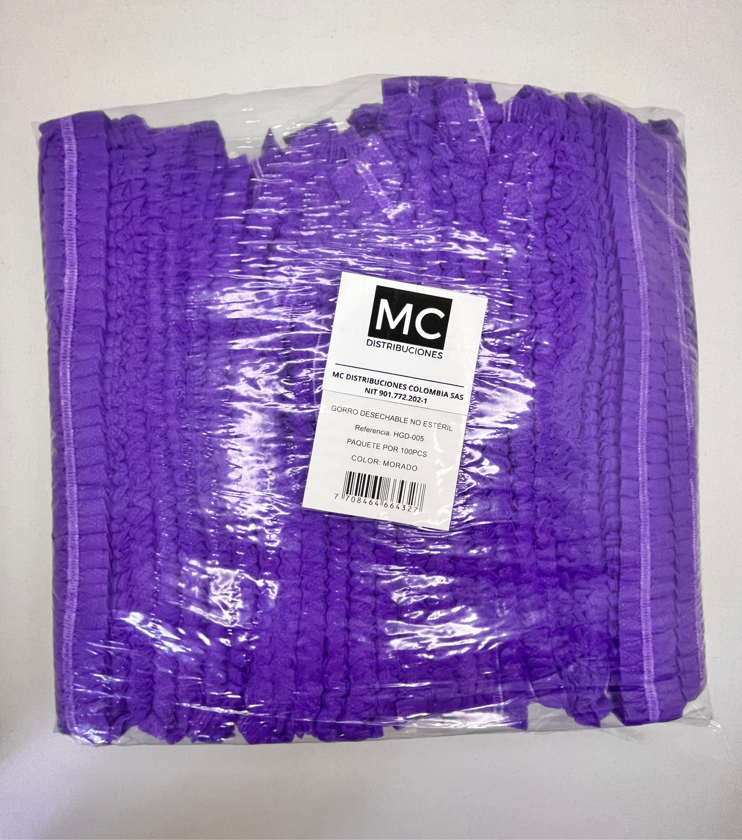 Gorro Oruga / Cofias Desechable x100 Unds