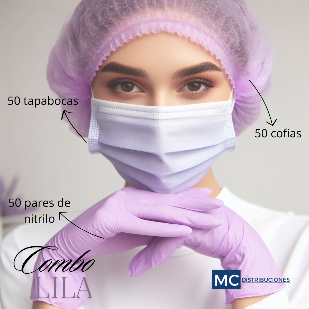 Combo Guante Gorro Tapabocas