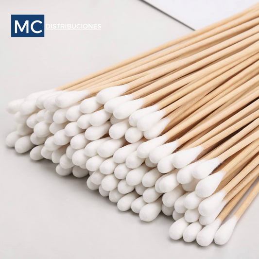 Aplicadores De Madera Con Algodón
