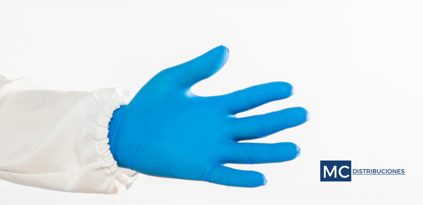Guantes De Nitrilo Azul x100 Unds