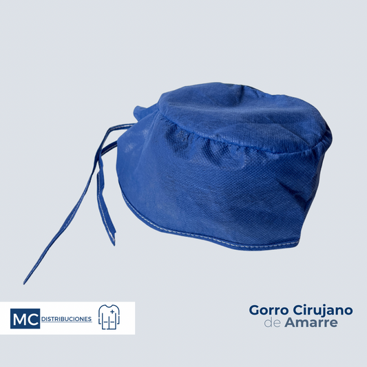 Gorro Cirujano de Amarre Desechable