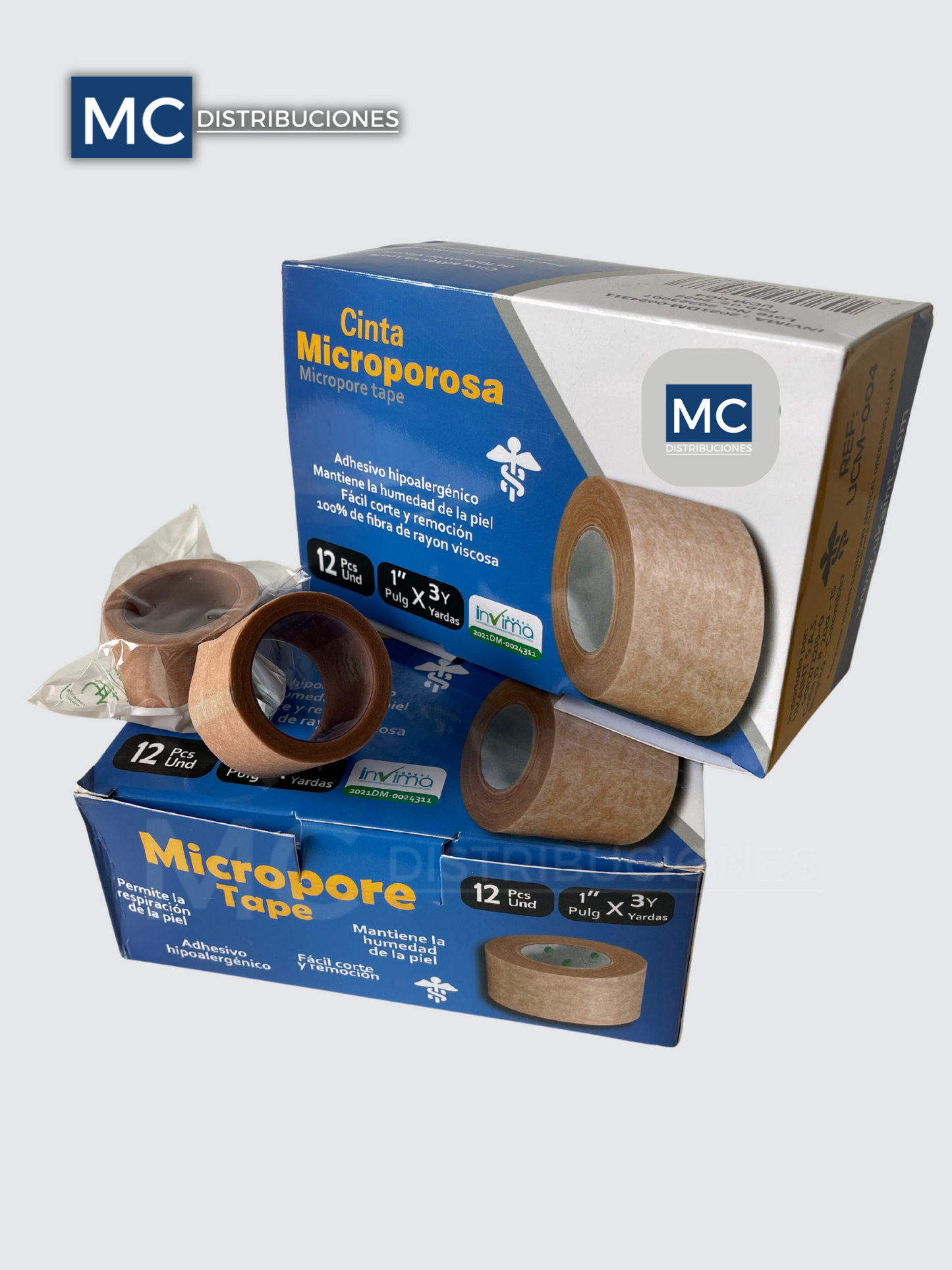 Cinta Microporosa Color Piel