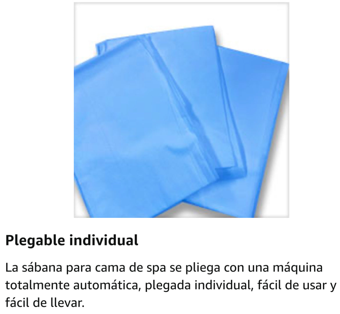 Sobre sabana azul desechable paquete x 10 unds