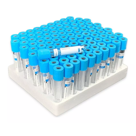 Tubo Vacutainer Tapa Azul 4,5ml x100