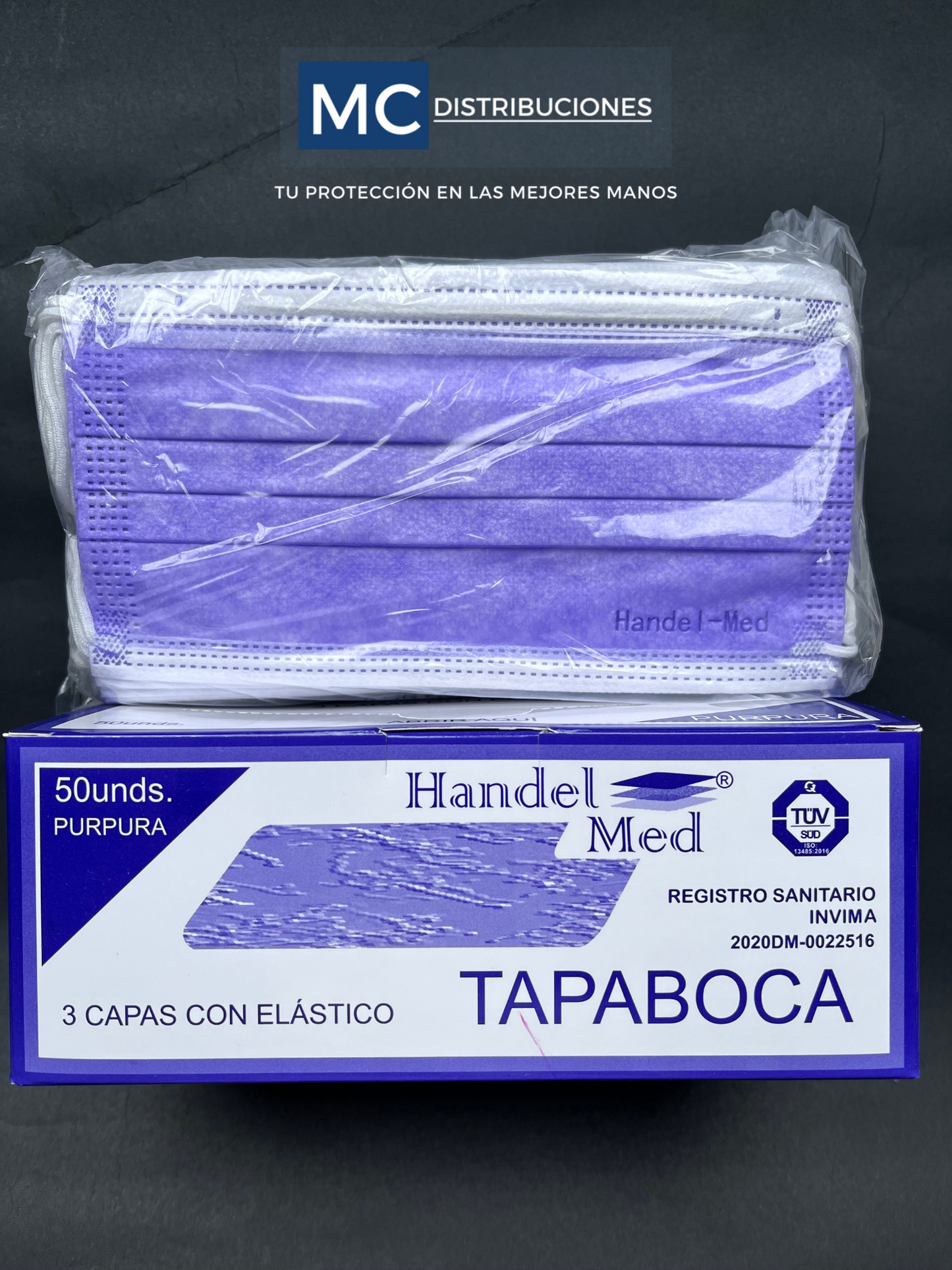 Tapabocas Mascarilla Termosellado Caja x 50 unidades