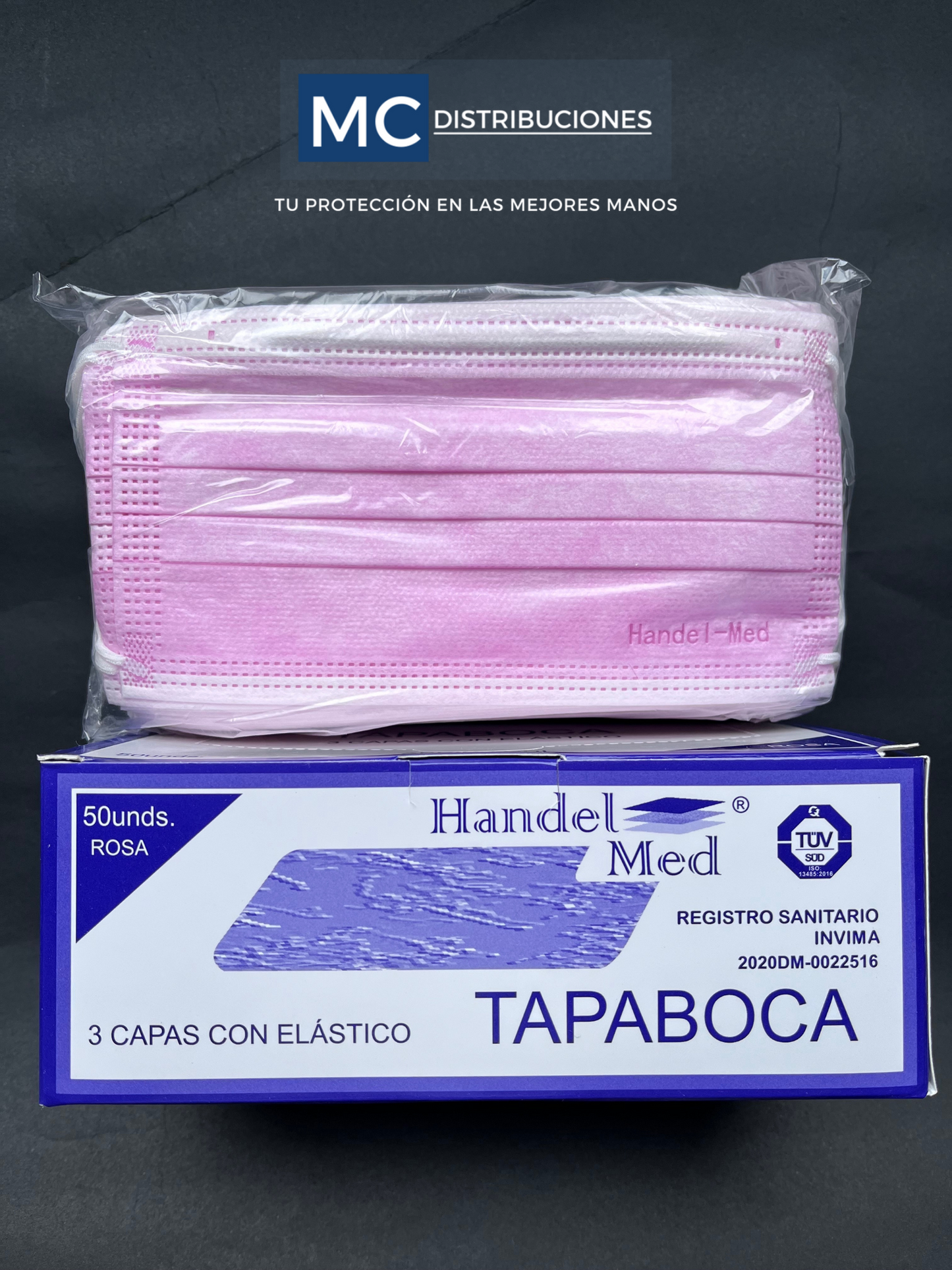 Tapabocas Mascarilla Termosellado Caja x 50 unidades