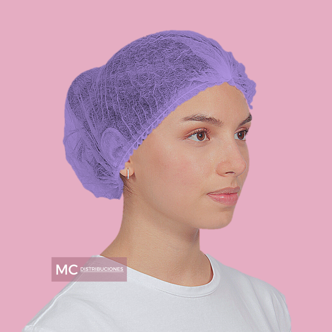 Gorro Oruga / Cofias Desechable x100 Unds