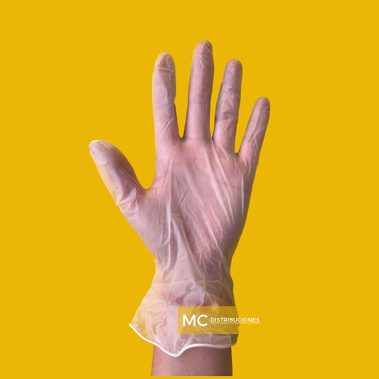 Guantes De Vinilo Caja x100 Unds