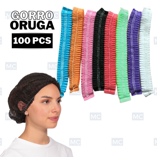 Gorro Oruga / Cofias Desechable x100 Unds