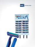 Maquina de Afeitar Azul x24 Unds 2 hojas