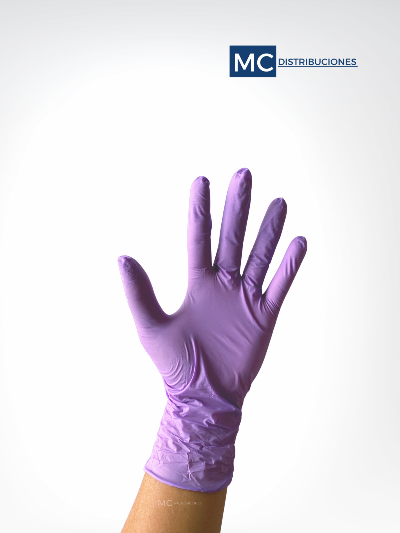 Guantes De Nitrilo Lila Caja x100 Unds