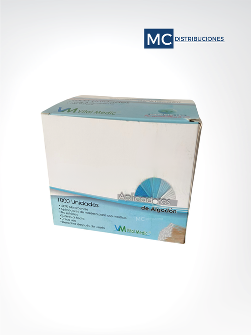 Aplicadores De Madera Con Algodón