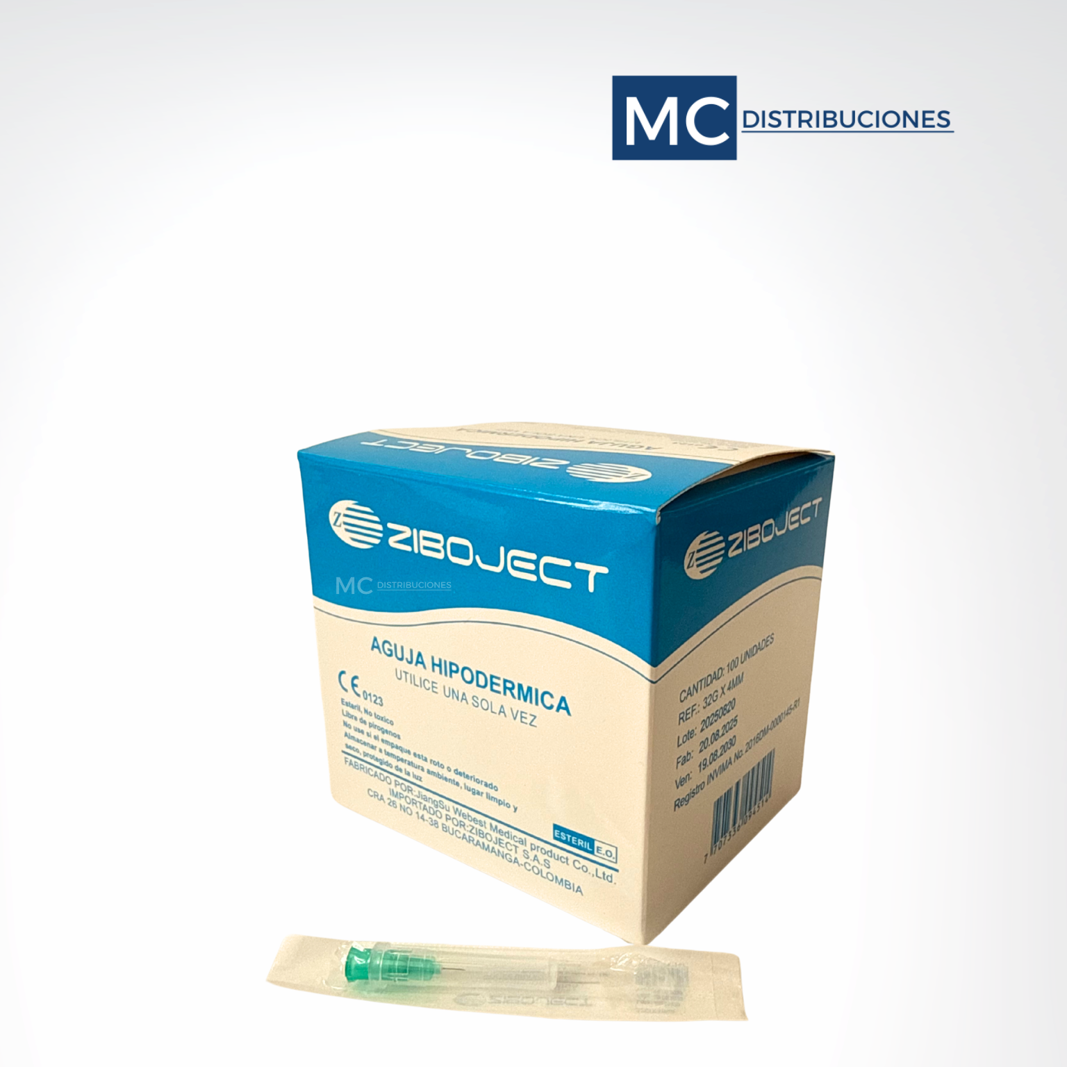 Aguja Mesoterapia 32G x4mm