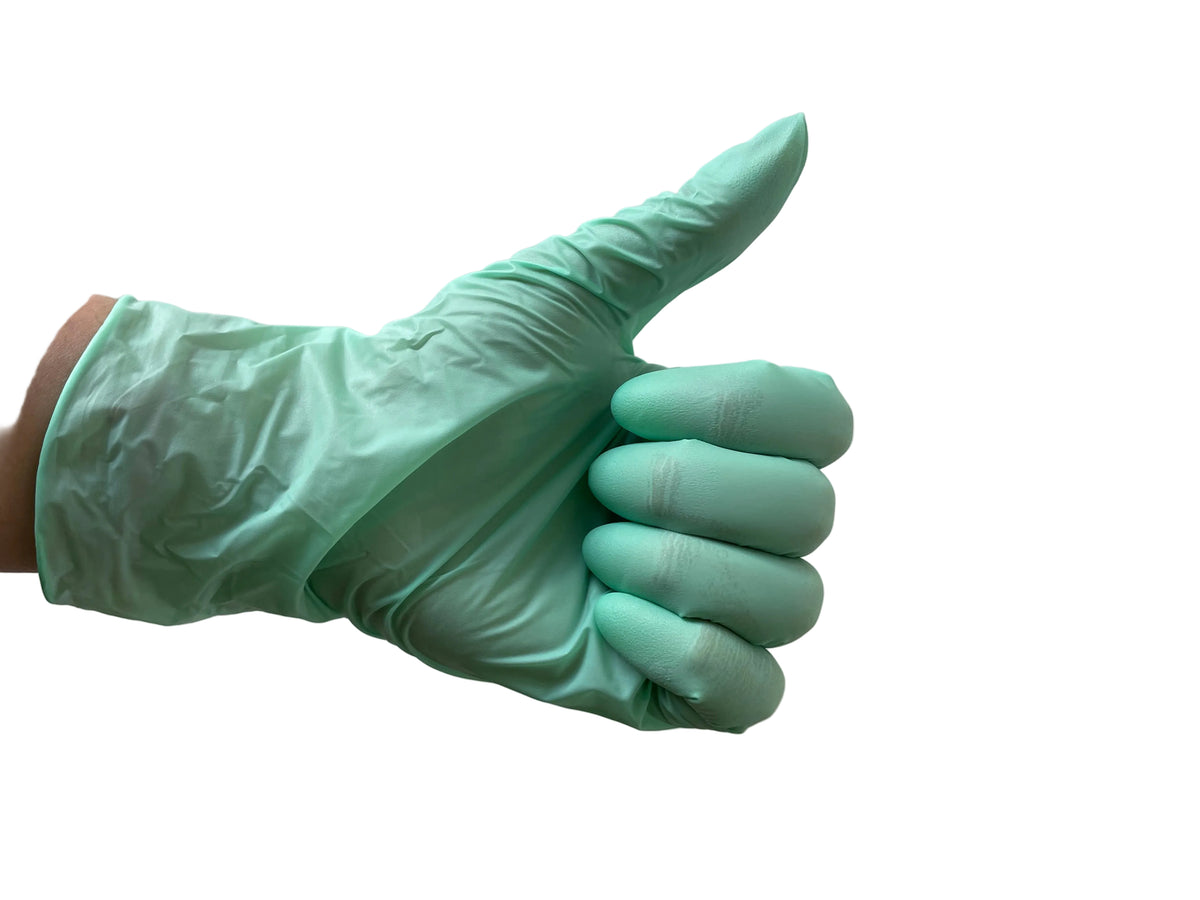 Guantes de Nitrilo Verde Manzana