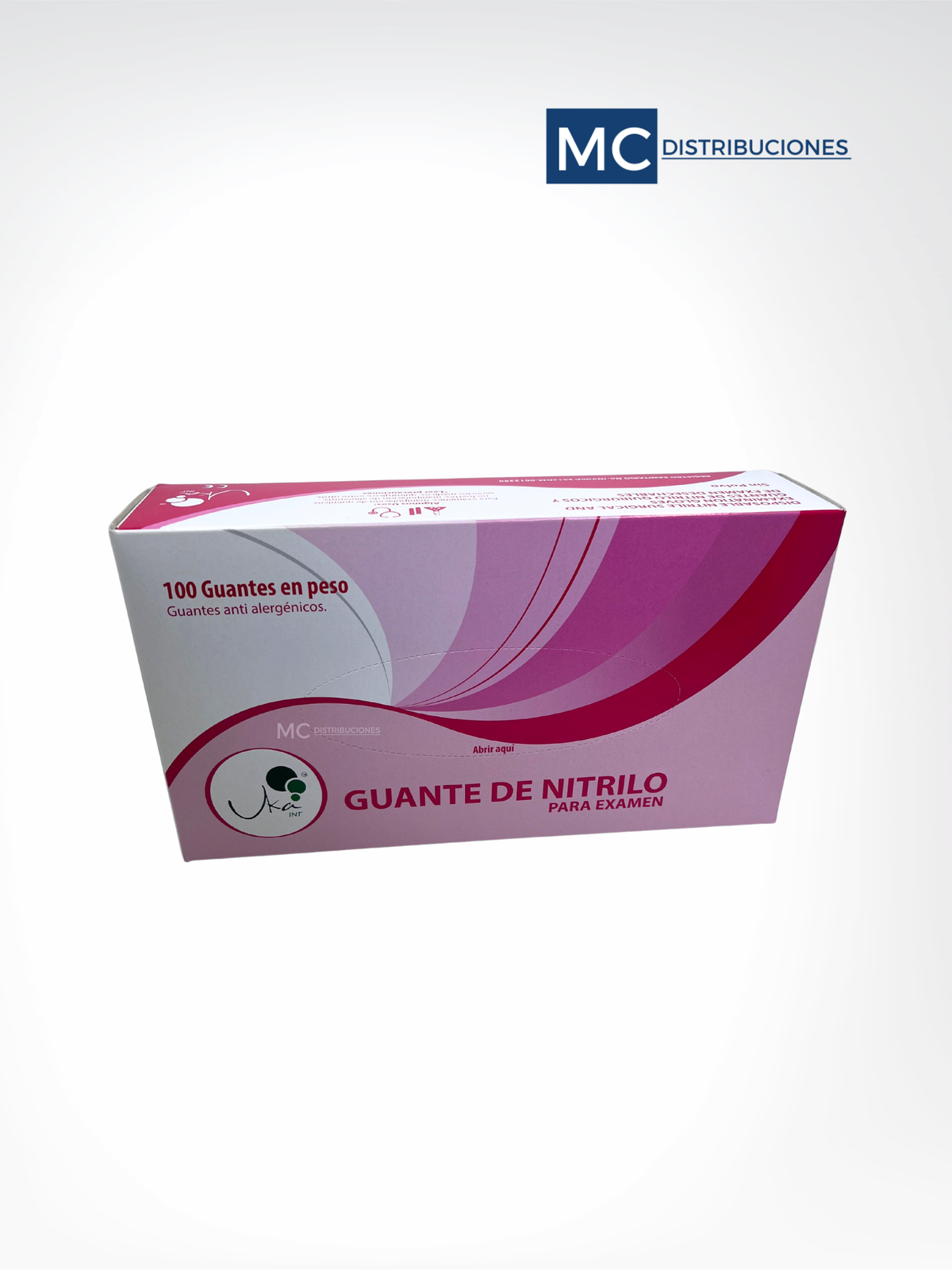 Guantes de Nitrilo Rosado Caja x100 Unds