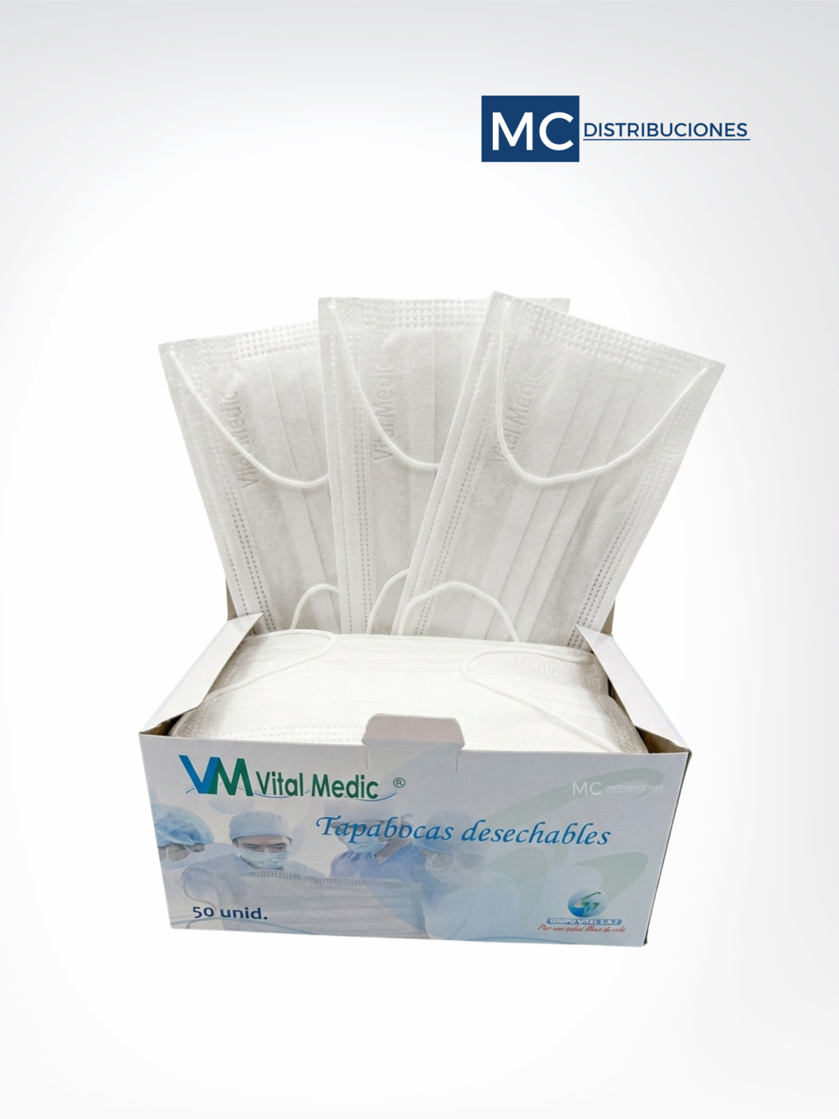 Tapabocas Mascarilla Termosellado Caja x 50 unidades