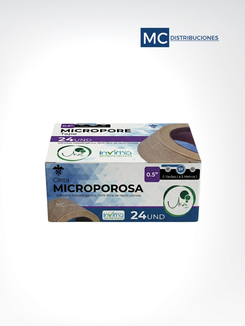 Cinta Microporosa Color Piel