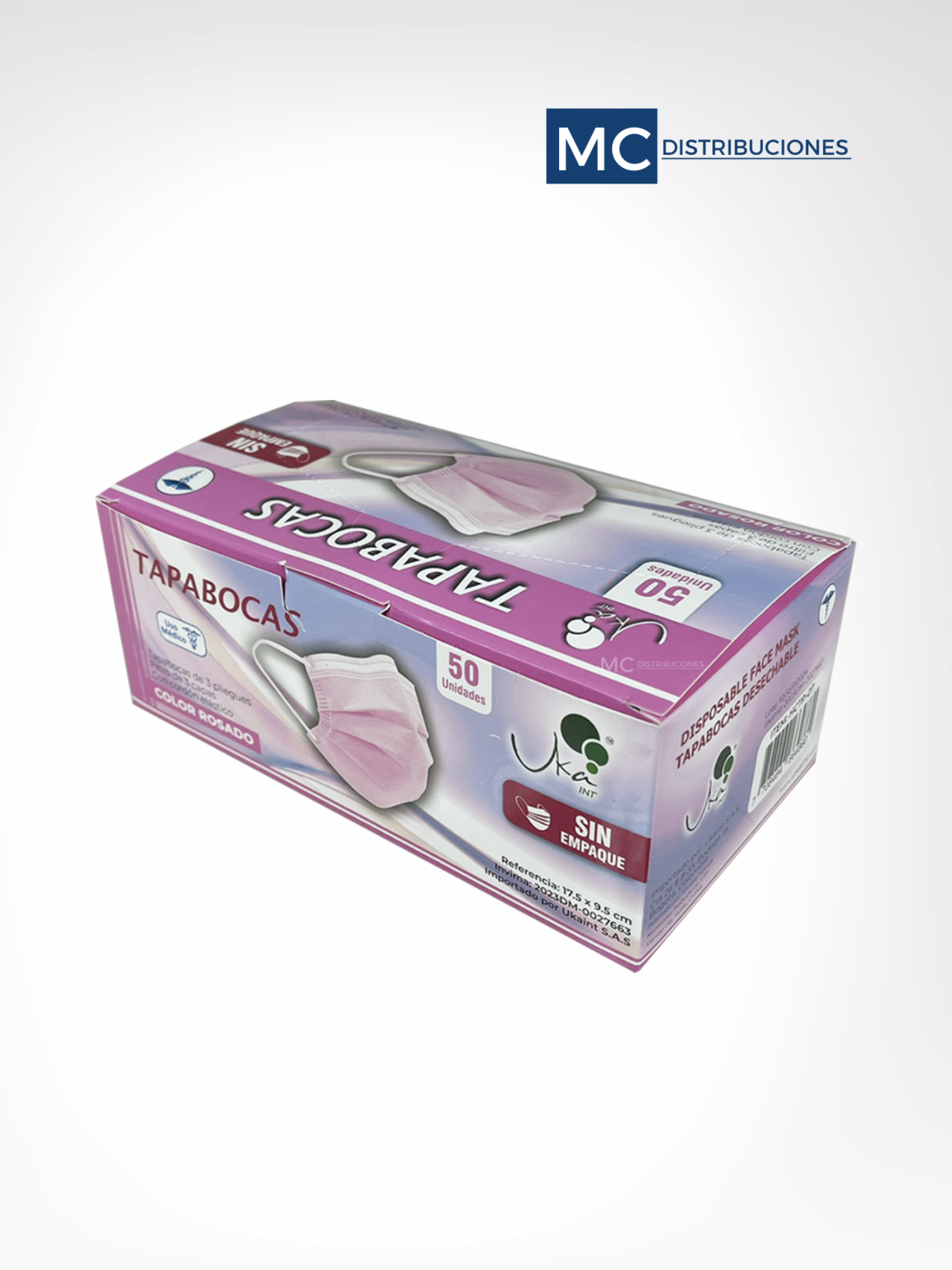 Tapabocas Mascarilla Termosellado Caja x 50 unidades