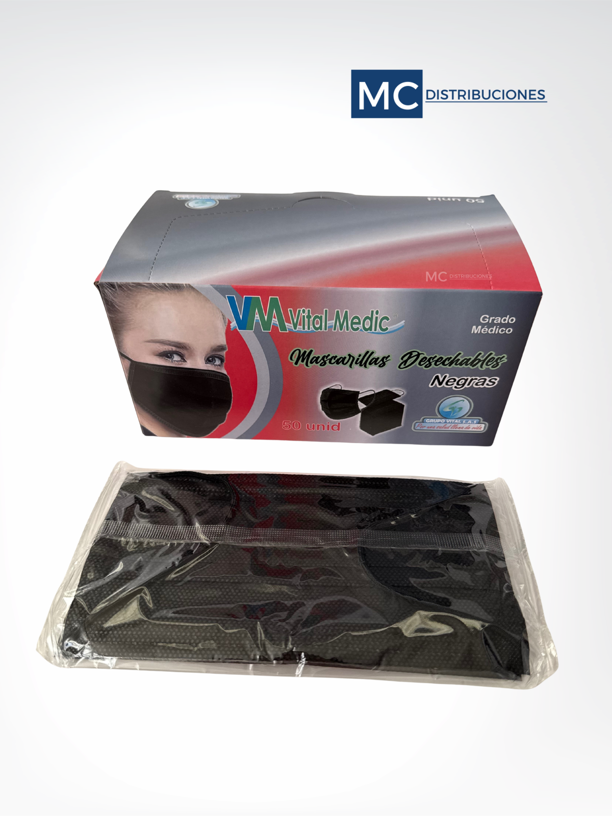 Tapabocas Mascarilla Termosellado Caja x 50 unidades