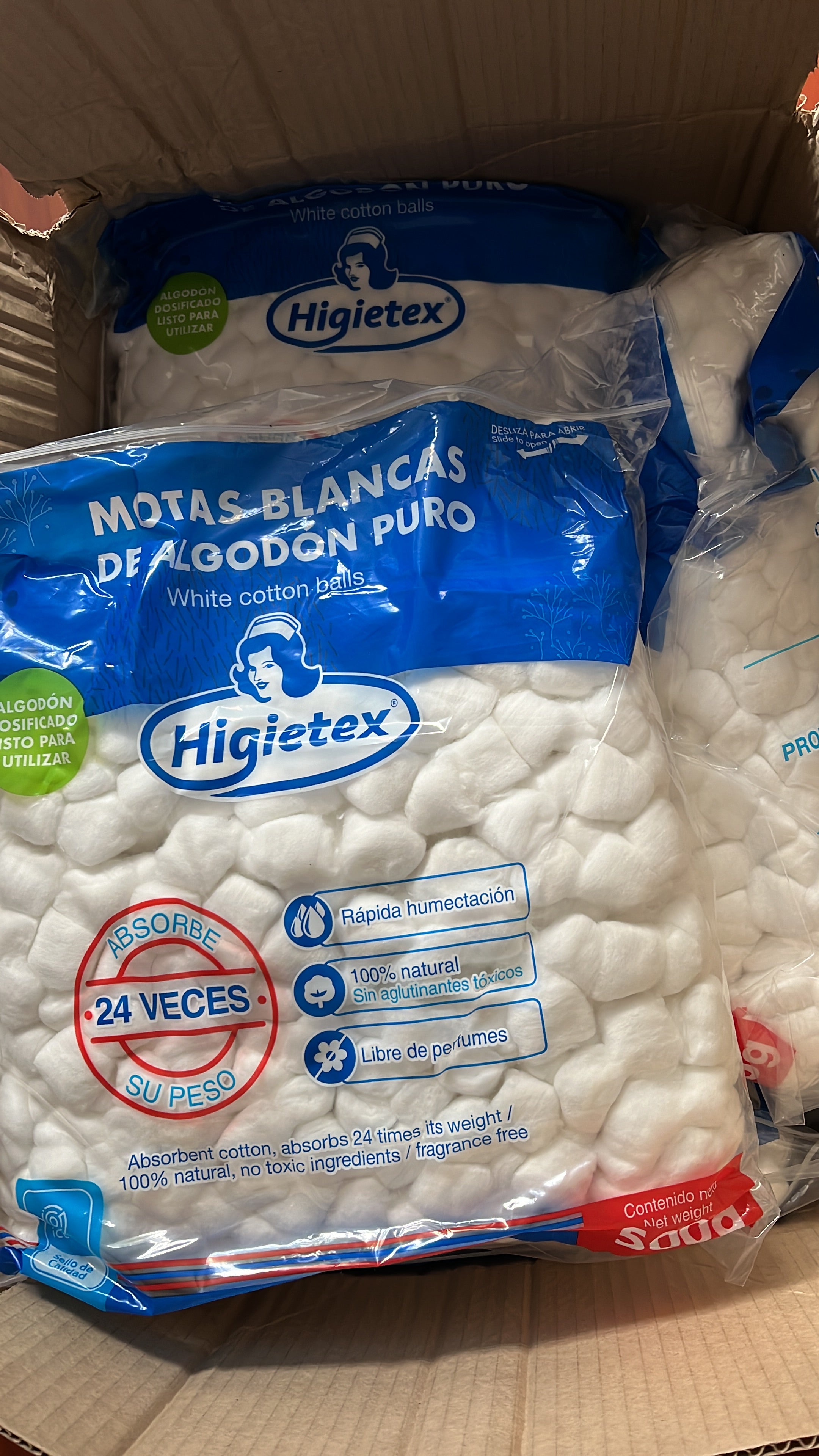 Algodón Torunda x 500G Higietex