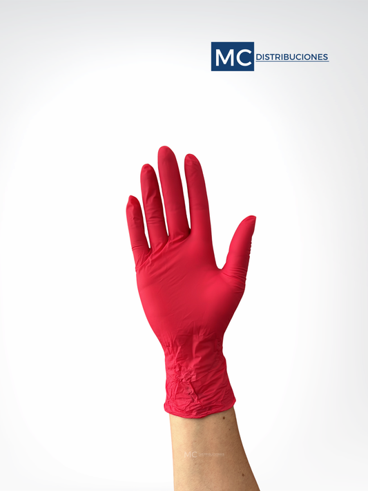 Guantes de Nitrilo Fucsia