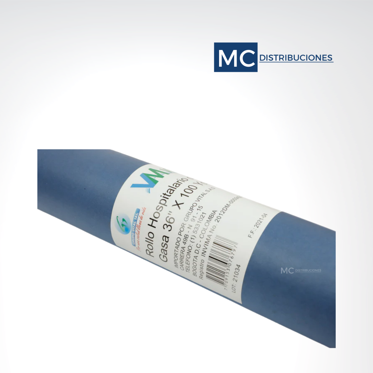 GASA ROLLO HOSPITALARIO 36" X 100 YDS - 1 ROLLO