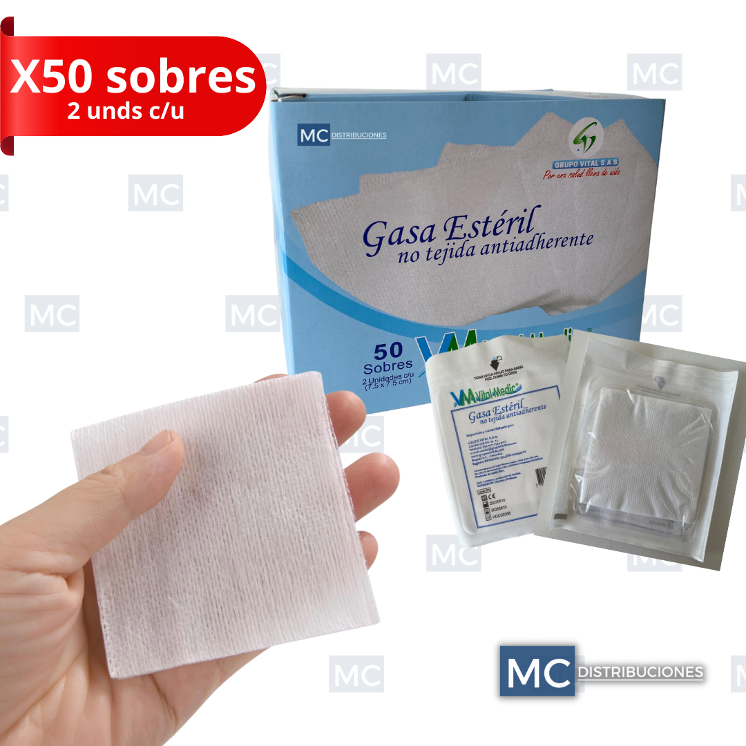 Gasa Estéril caja x50 Sobres