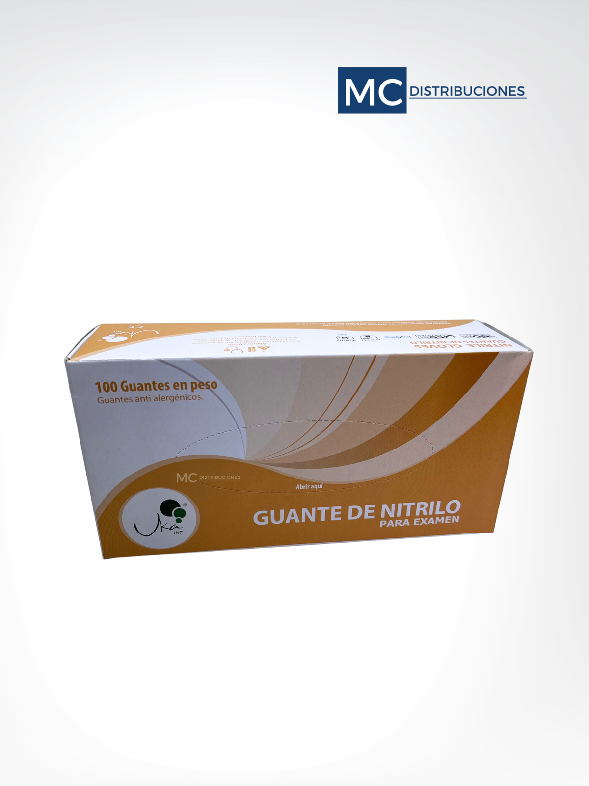 Guantes de Nitrilo Naranja