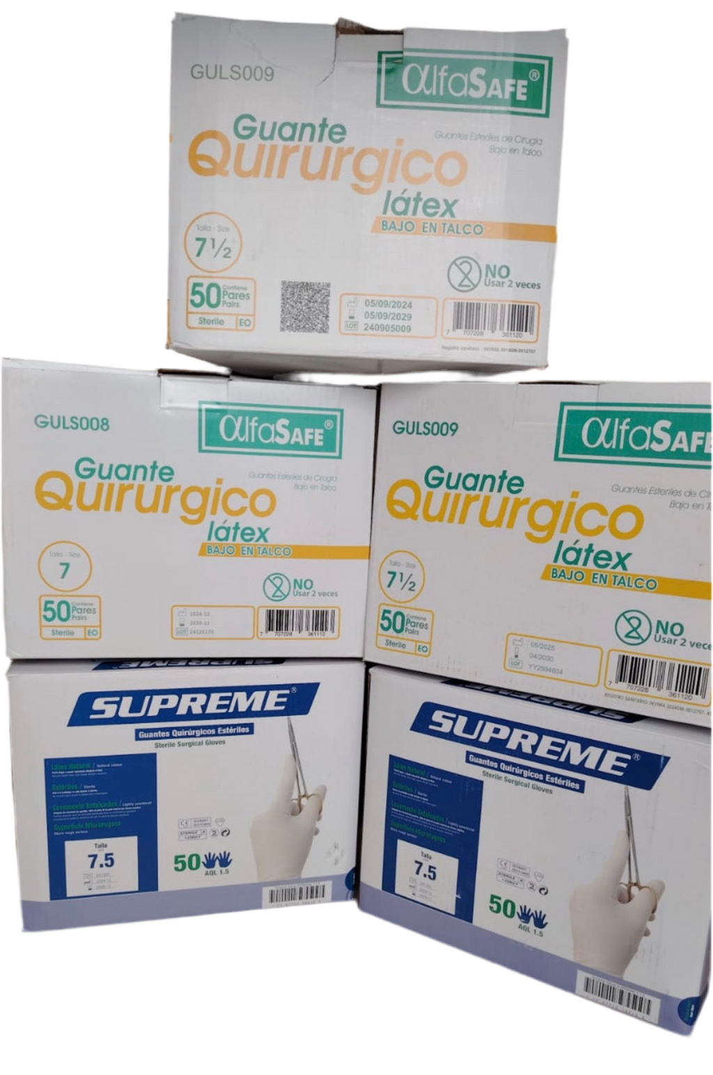 Guante Estéril Caja x50 pares