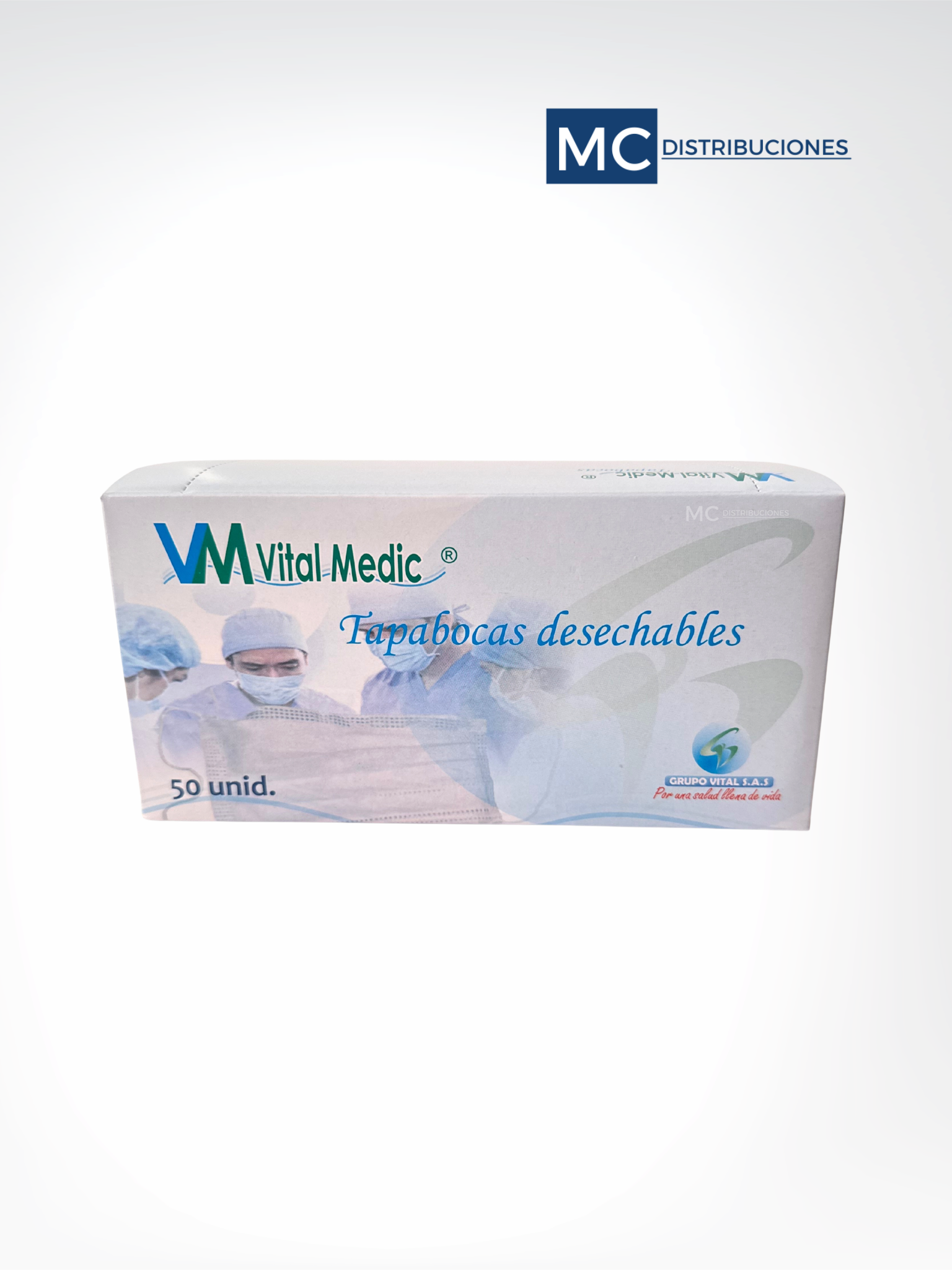Tapabocas Mascarilla Termosellado Caja x 50 unidades