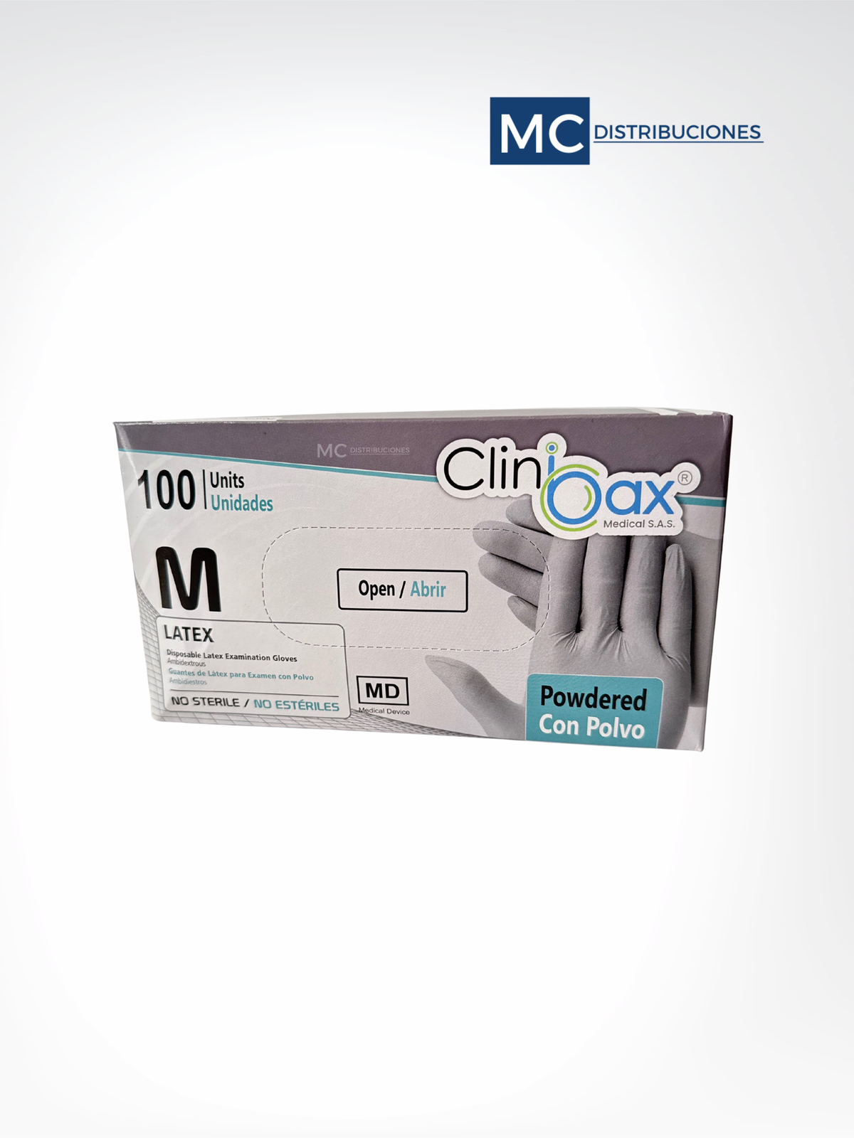 Guantes De Látex Con Polvo Caja x100 Unds