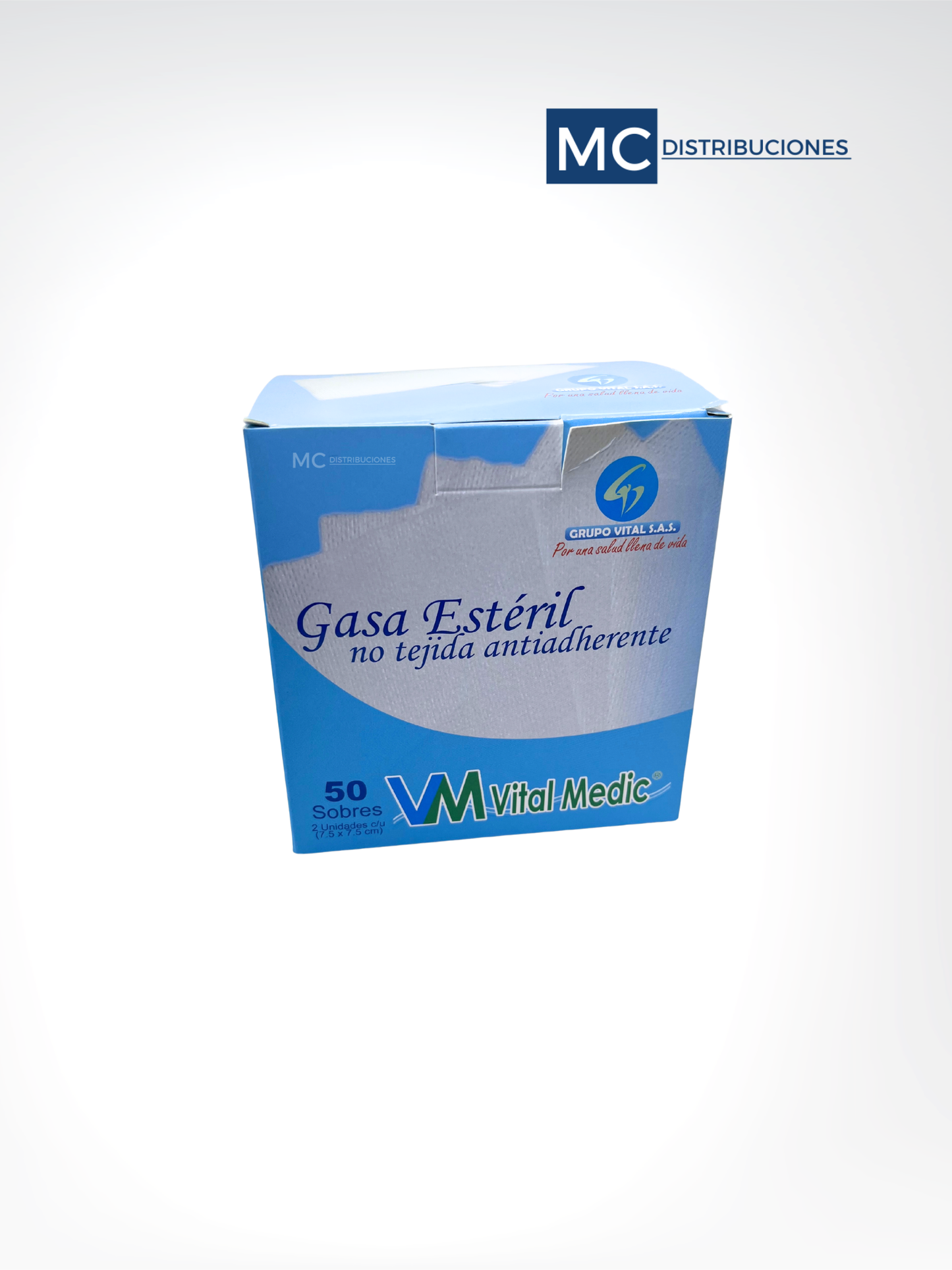 Gasa Estéril 7.5cm x 7.5cm