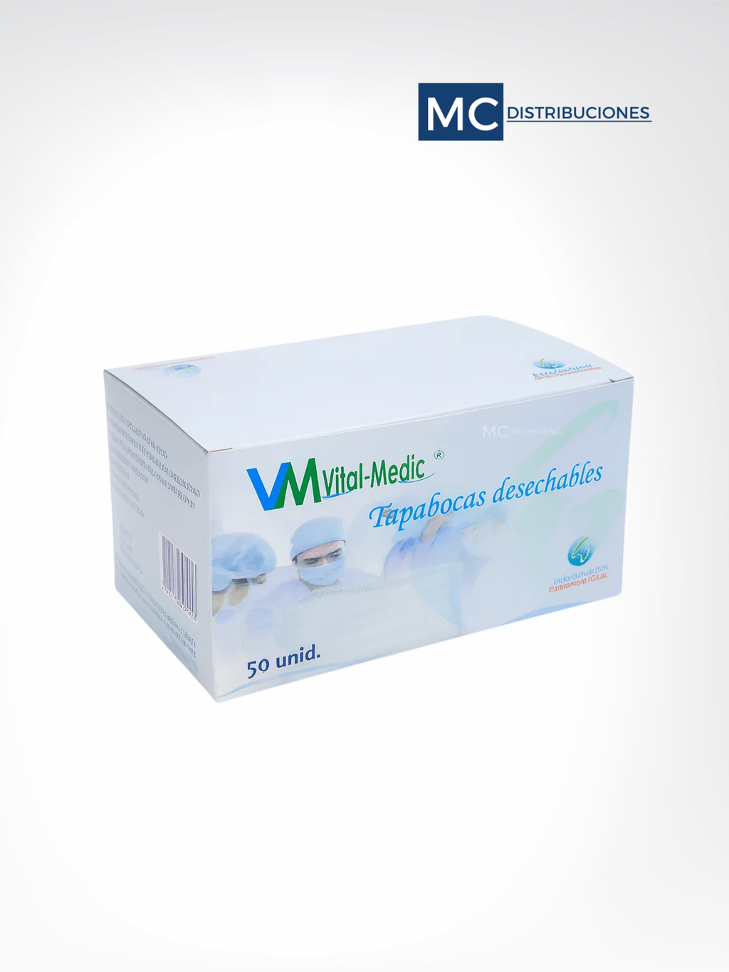 Tapabocas Mascarilla Termosellado Caja x 50 unidades