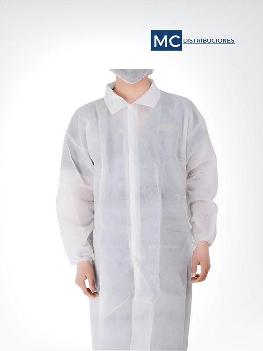 Bata Laboratorio Desechable (Paquete x 10)