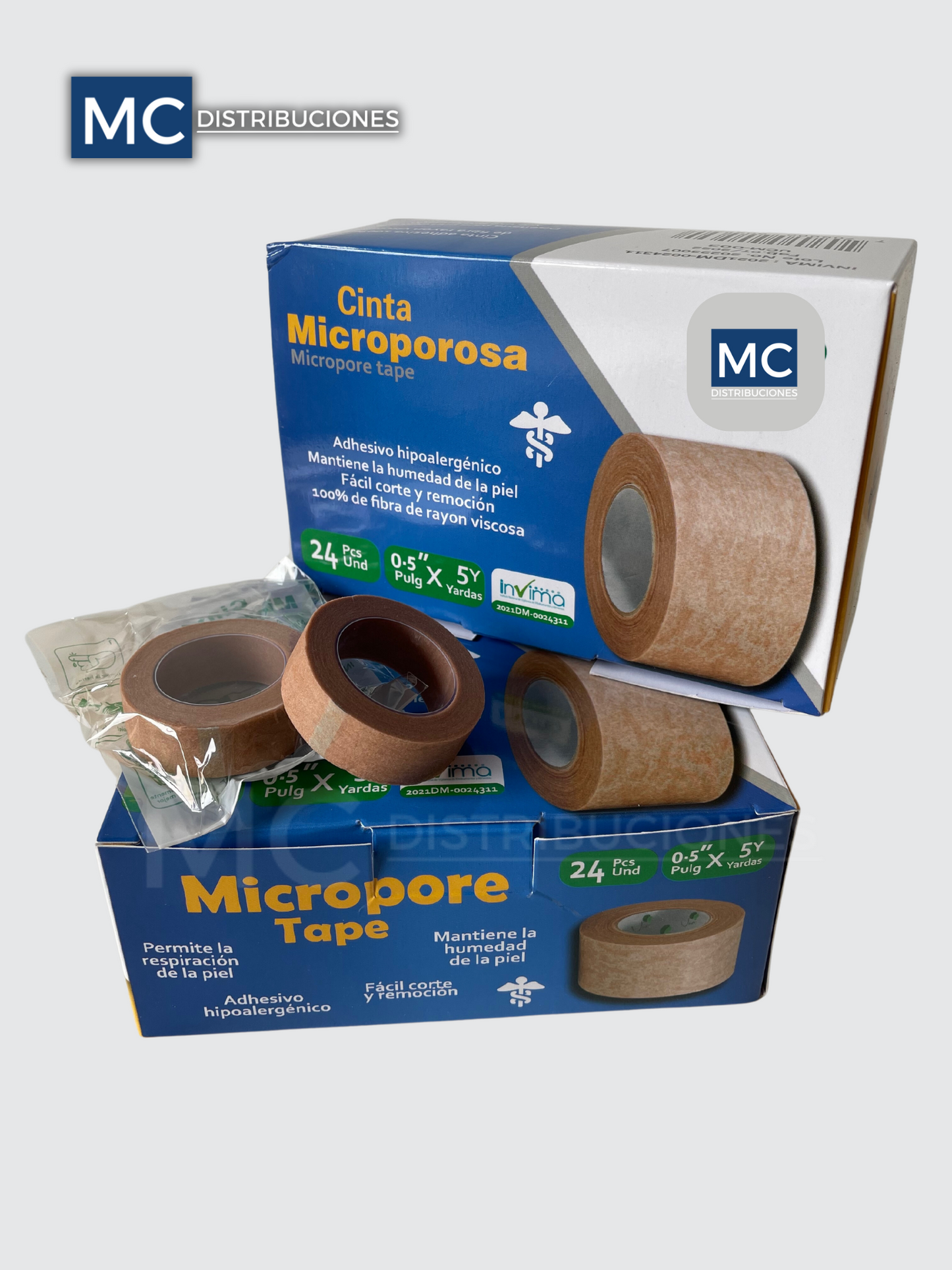 Cinta Microporosa Color Piel