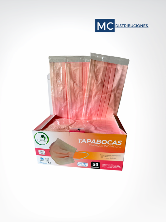 Tapabocas Salmón Degrade