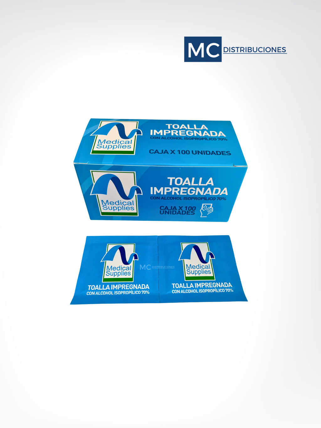 Toalla Impregnada con Alcohol