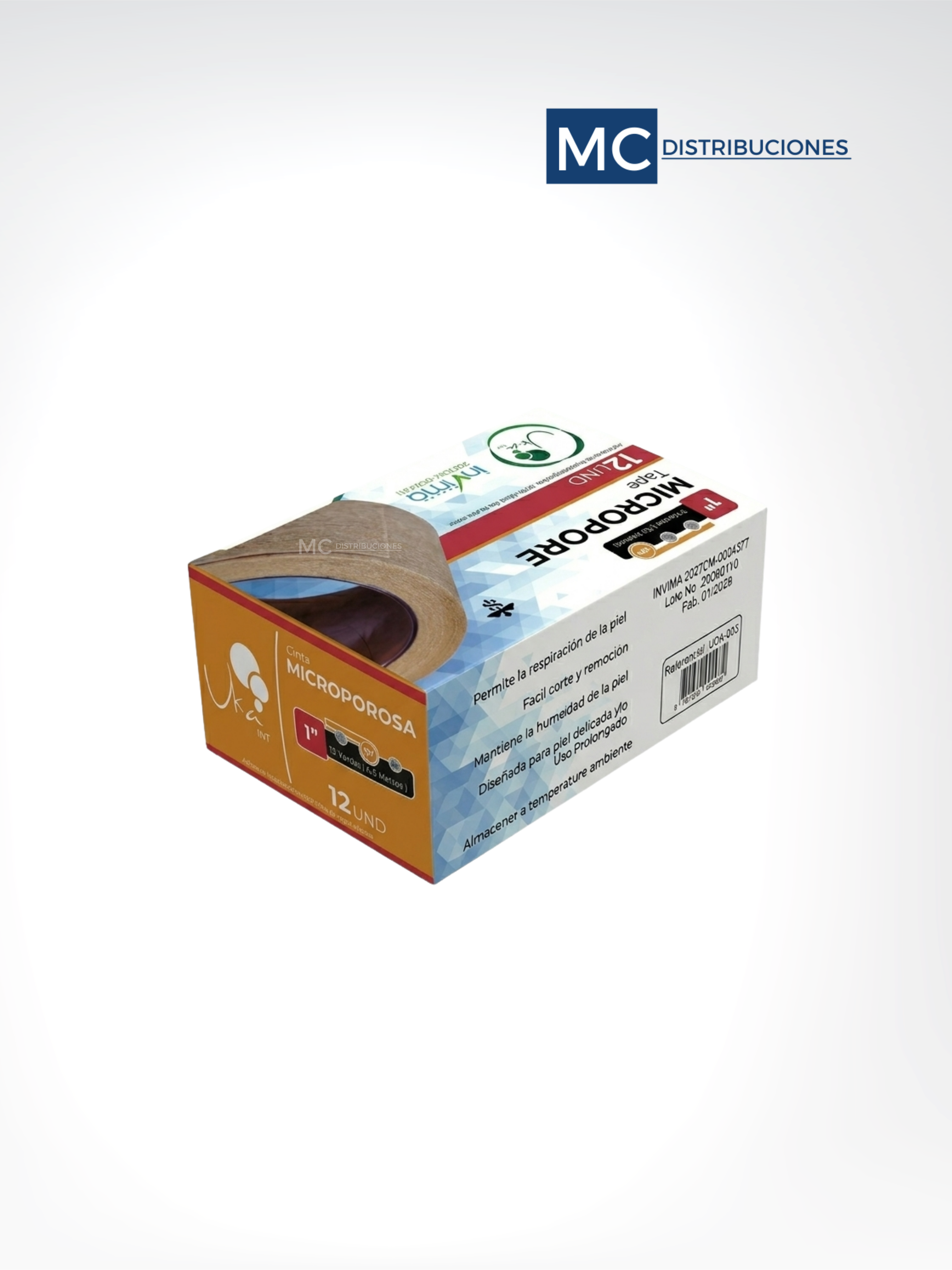 Cinta Microporosa Color Piel