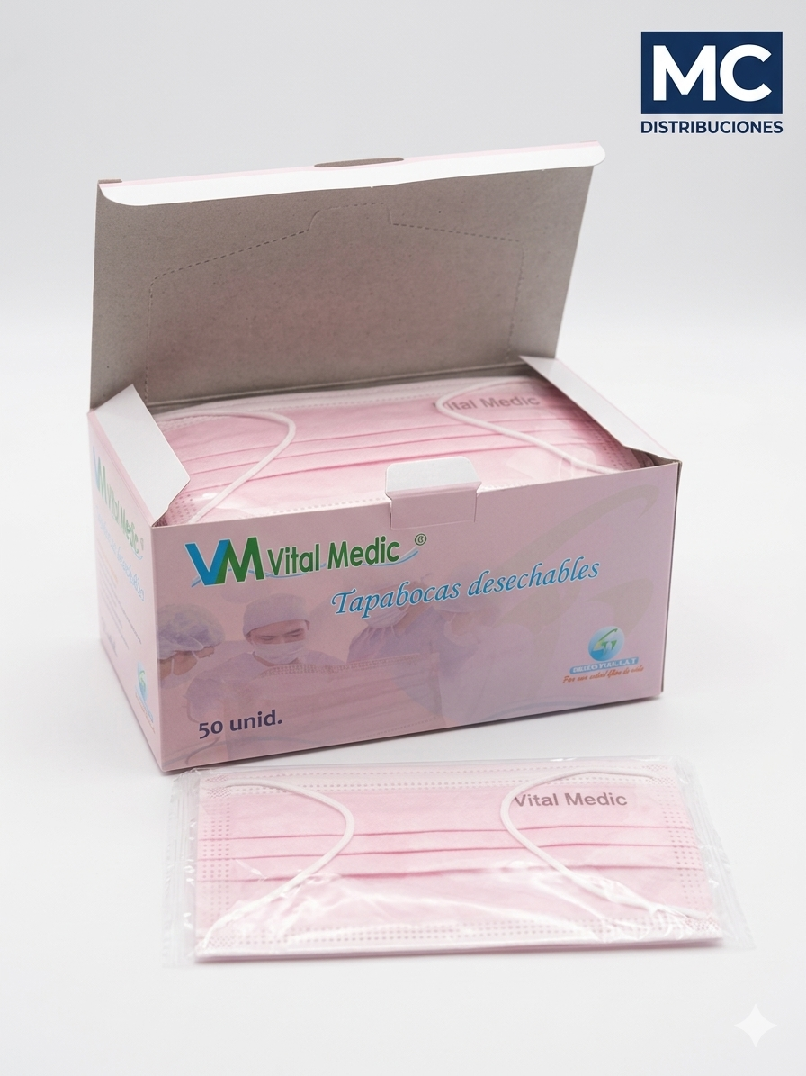 Tapabocas Mascarilla Termosellado Caja x 50 unidades